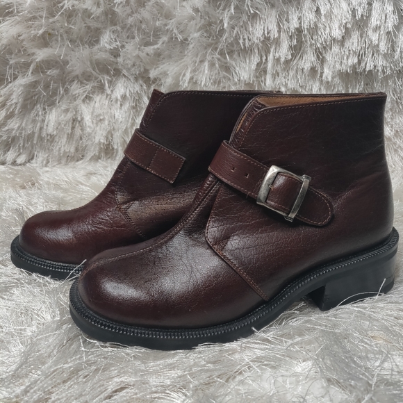 Frye Shoes - Frye brown Moto bootie sz 8 D